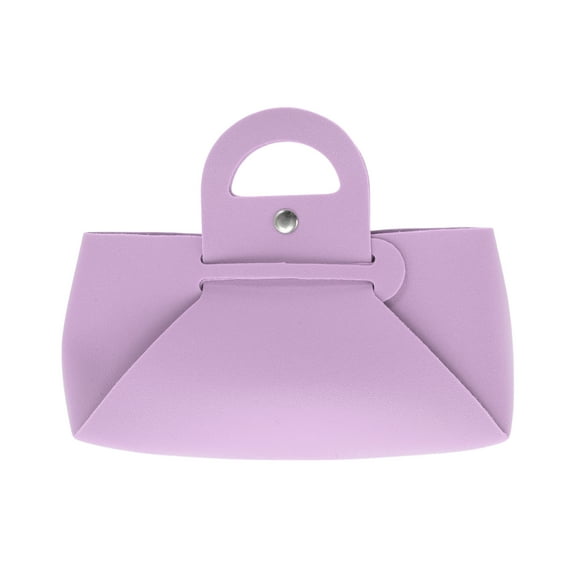 Unique Bargains 1 Pc Handheld Eyeglasses Bag Portable Eyeglasses Storage Purple