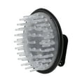 thumbnail image 1 of Unique Bargains 1 Pc Handle Round Hair Shampoo Brush for Head Massage 3.35"x2.76"x2.64" Black, 1 of 6