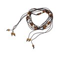 thumbnail image 1 of Unique Bargains 1 Pc Handmade Cord Belt Elegant Hand-beaded Weaving Adjustable Waist Cord Coffee Color, 1 of 3