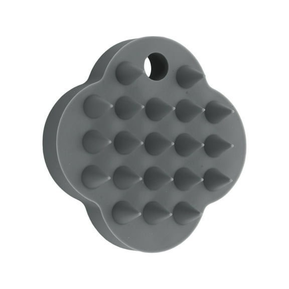 Unique Bargains 1 Pc Hangable Hair Brush for Head Massage 2.95"x2.95"x0.98" Gray