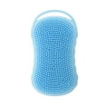 thumbnail image 1 of Unique Bargains 1 Pc Hangable Soap Shape Bath Brush Shower Brush Blue, 1 of 6