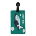 thumbnail image 1 of Unique Bargains 1 Pc Happy Pattern Luggage Tag for Travelling Green, 1 of 5