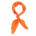 thumbnail image 1 of Unique Bargains 1 Pc Head Scarves Bandana Solid Color Satin Neck Scarf Orange, 1 of 5
