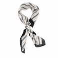 thumbnail image 1 of Unique Bargains 1 Pc Head Scarves Bandana Stripe Neck Scarf Black White, 1 of 5