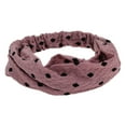 thumbnail image 1 of Unique Bargains 1 Pc Headband Argyle Lace Wide Hairband for Women Pink, 1 of 5