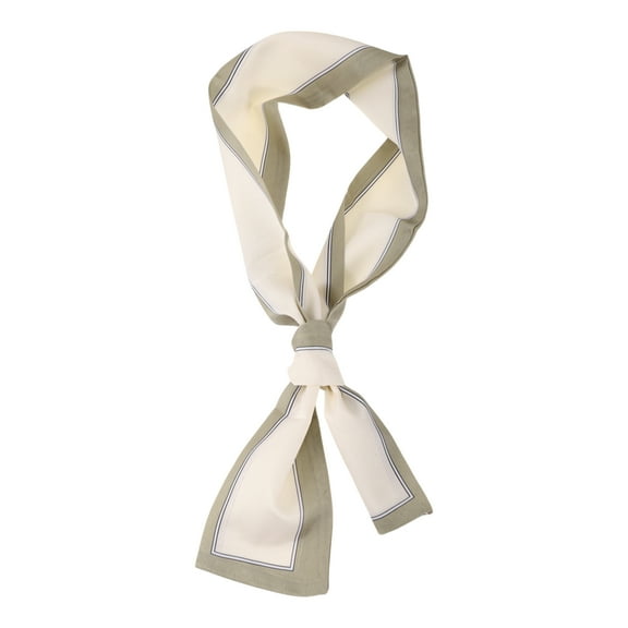 Unique Bargains 1 Pc Headband Borders Pattern Hairband for Women Beige Coffee Color