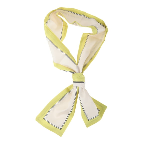 Unique Bargains 1 Pc Headband Borders Pattern Hairband for Women Beige Green