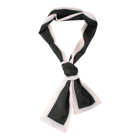 Unique Bargains 1 Pc Headband Borders Pattern Hairband for Women Pink Black