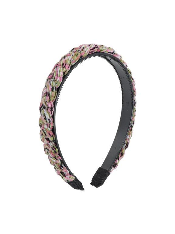 1 Pc Headband Cable Knit Hair Accessories for Women Pink Green