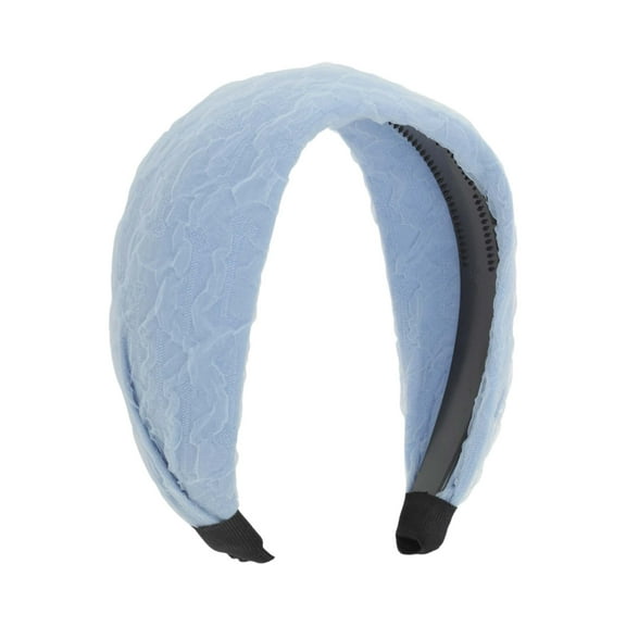 Unique Bargains 1 Pc Headband Chiffon Wide Hair Accessories Blue