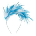 thumbnail image 1 of Unique Bargains 1 Pc Headband Color Matching Feathers Hair Accessories for Women White Blue, 1 of 5