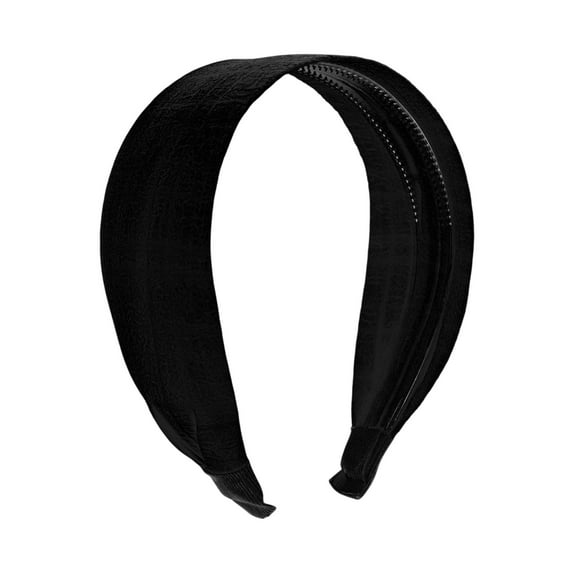 Unique Bargains 1 Pc Headband Colored Wide Hair Accessories Black