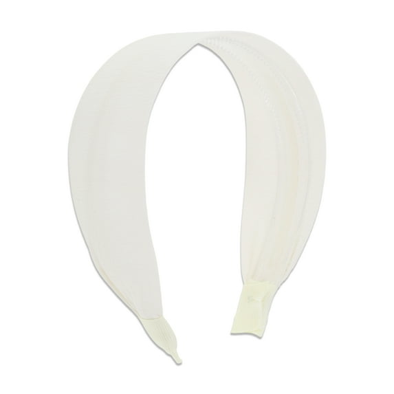 Unique Bargains 1 Pc Headband Colored Wide Hair Accessories White