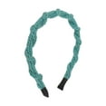 thumbnail image 1 of Unique Bargains 1 Pc Headband Colorful Cable Knit Hair Accessories for Women Lake Blue, 1 of 5