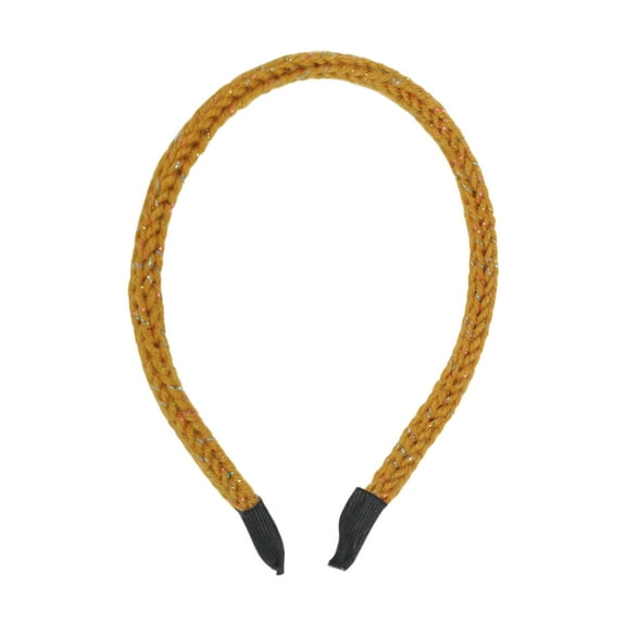 Unique Bargains 1 Pc Headband Colorful Yarn Hair Accessories for Women Ginger