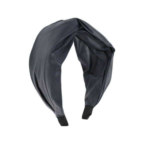 Unique Bargains 1 Pc Headband Cross Solid Hair Accessories for Women Navy Blue