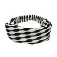 thumbnail image 1 of Unique Bargains 1 Pc Headband Dot Wide Fabric Hairband for Women Black, 1 of 5
