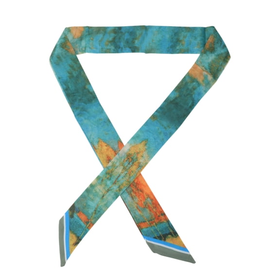 Unique Bargains 1 Pc Headband Fashion Versatile Hairband for Women Green Orange