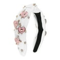 thumbnail image 1 of Unique Bargains 1 Pc Headband Faux Diamond Heart Hair Accessories for Women White, 1 of 5