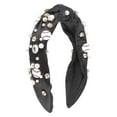 thumbnail image 1 of Unique Bargains 1 Pc Headband Faux Diamond Pearl Hair Accessories for Women Black, 1 of 5