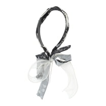 Unique Bargains 1 Pc Headband Faux Pearl Hair Accessories for Women Black