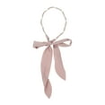 thumbnail image 1 of Unique Bargains 1 Pc Headband Faux Pearl Satin Hair Accessories for Women Pink, 1 of 5