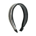 thumbnail image 1 of Unique Bargains 1 Pc Headband Faux Pearls Sequins Hair Accessories for Women Black, 1 of 5