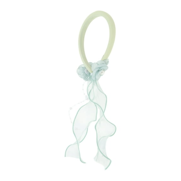 Unique Bargains 1 Pc Headband Floral Ribbons Hair Accessories for Women Green