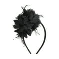 thumbnail image 1 of Unique Bargains 1 Pc Headband Flower Feathers Hair Accessories for Women Black, 1 of 5
