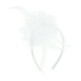 thumbnail image 1 of Unique Bargains 1 Pc Headband Flower Feathers Hair Accessories for Women White, 1 of 5