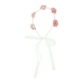thumbnail image 1 of Unique Bargains 1 Pc Headband Flower Ribbon Hair Accessories for Women Pink, 1 of 5
