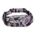 thumbnail image 1 of Unique Bargains 1 Pc Headband Flowers Lace Wide Hairband for Women Purple, 1 of 5