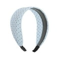 thumbnail image 1 of Unique Bargains 1 Pc Headband Fresh Polka Dot Wide Hair Accessories Blue, 1 of 5