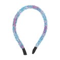 thumbnail image 1 of Unique Bargains 1 Pc Headband Gold Thread Yarn Hair Accessories for Women Blue Pink, 1 of 5