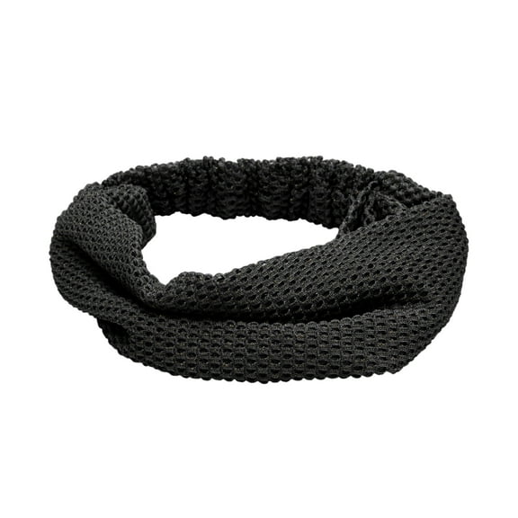 Unique Bargains 1 Pc Headband Houndstooth Wide Lace Hairband for Women Black