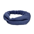 thumbnail image 1 of Unique Bargains 1 Pc Headband Houndstooth Wide Lace Hairband for Women Navy Blue, 1 of 5