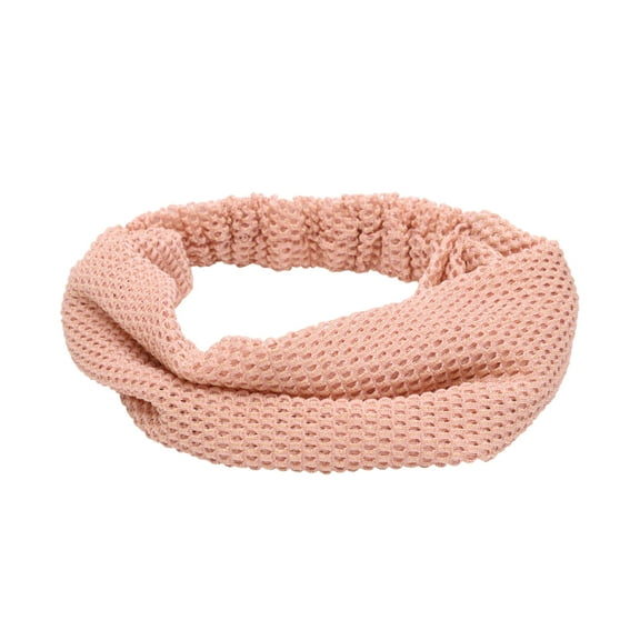 Unique Bargains 1 Pc Headband Houndstooth Wide Lace Hairband for Women Pink