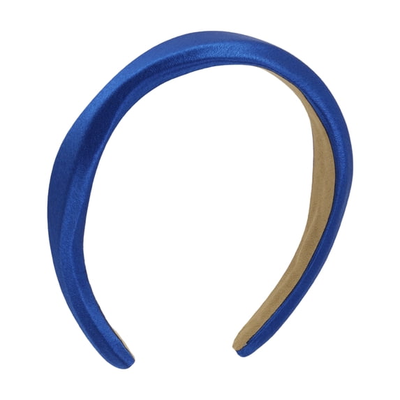 Unique Bargains 1 Pc Headband Irregular Satin Hair Accessories Navy Blue