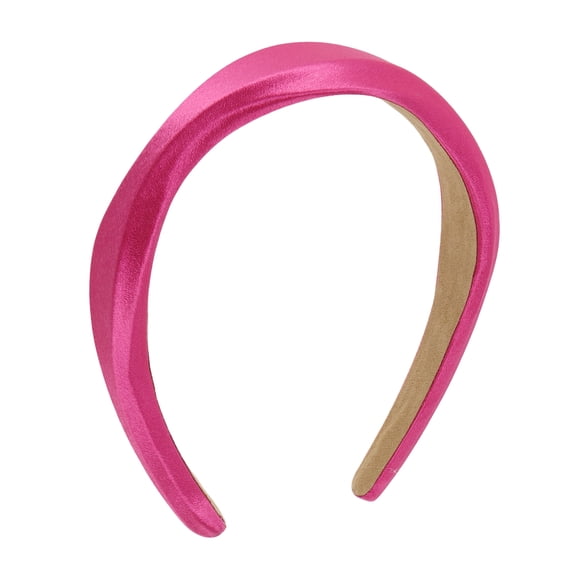 Unique Bargains 1 Pc Headband Irregular Satin Hair Accessories Rose Red