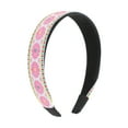 thumbnail image 1 of Unique Bargains 1 Pc Headband Jacquard Embroidery Hair Accessories for Women Pink, 1 of 5