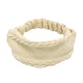 thumbnail image 1 of Unique Bargains 1 Pc Headband Knitted Wide Hairband for Women Beige, 1 of 5