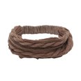 thumbnail image 1 of Unique Bargains 1 Pc Headband Knitted Wide Hairband for Women Coffee Color, 1 of 5