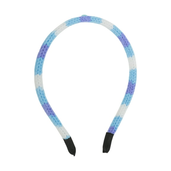 Unique Bargains 1 Pc Headband Knitting Yarn Hair Accessories for Women Blue