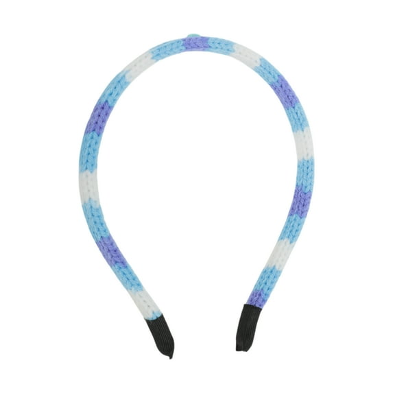 Unique Bargains 1 Pc Headband Knitting Yarn Hair Accessories for Women Blue
