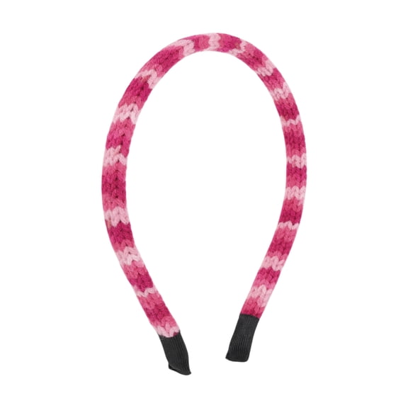 Unique Bargains 1 Pc Headband Knitting Yarn Hair Accessories for Women Rose Pink