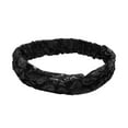 thumbnail image 1 of Unique Bargains 1 Pc Headband Lace Hollow Wide Hairband for Women Black, 1 of 5