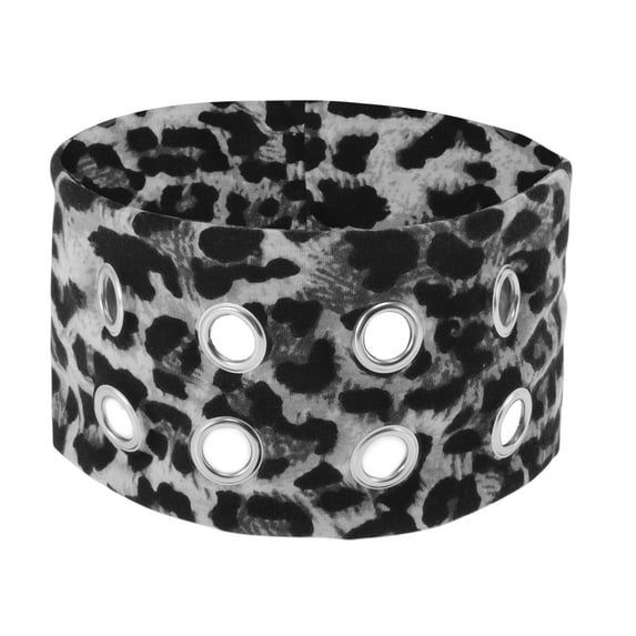 Unique Bargains 1 Pc Headband Leopard Pattern Hairband for Women Black Gray