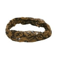 thumbnail image 1 of Unique Bargains 1 Pc Headband Lotus Wide Lace Hairband for Women Dark Brown, 1 of 5