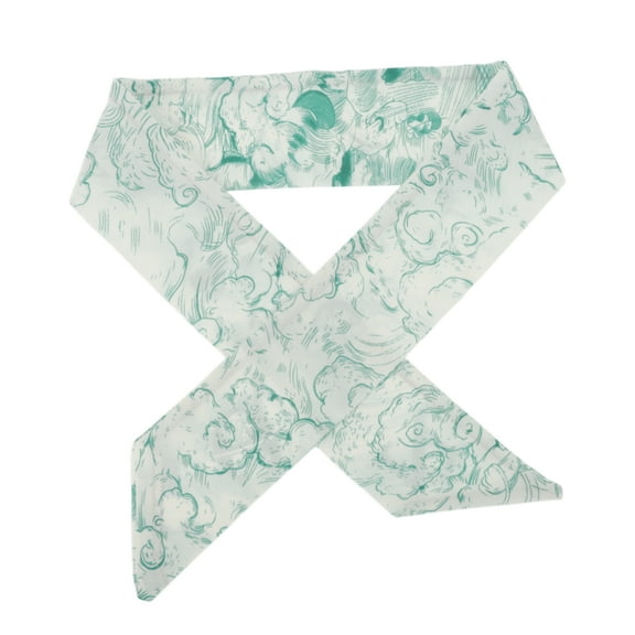 Unique Bargains 1 Pc Headband Multi-function Letter Hairband for Women Blue