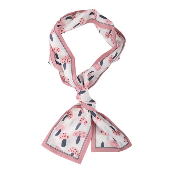 Unique Bargains 1 Pc Headband Mushrooms Satin Hairband for Women Beige Pink